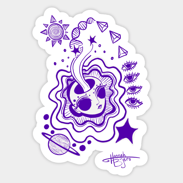 Open Minded Space Exploration Sticker by Thirdeylf